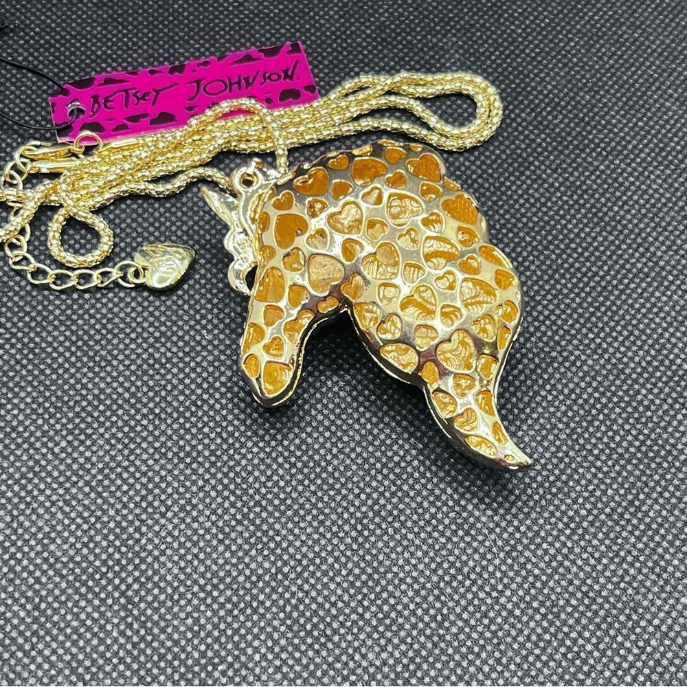 NECKLACE! Betsey Johnson Unicorn of Many Colors/Crystals in all shades! BNWT - Picture 5 of 6